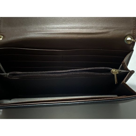 Alyssa Crossbody Black‎ Vegan Purse Snap Closure Credit Card Coin Pocket NWT - Picture 3 of 3